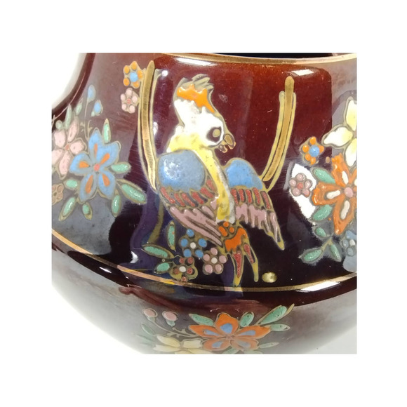 Vintage Teapot, Hand-Painted, Occupied Japan, 1945-1952, Bird Design - Picture 10 of 14
